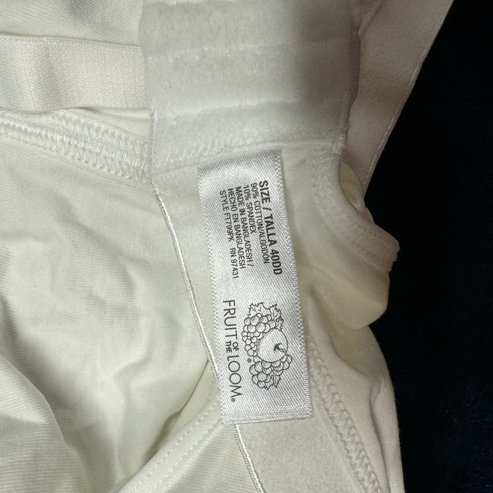 2 fruit of the loom bralets sports bra natural colors